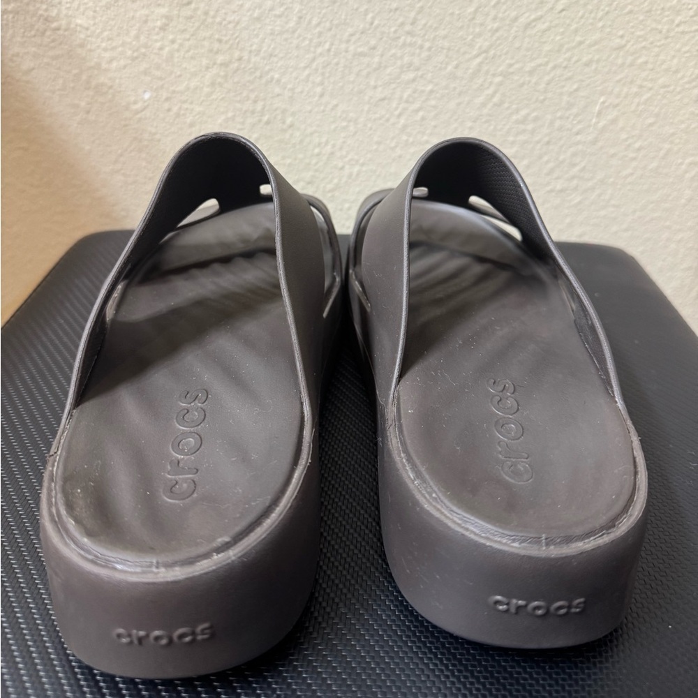 Crocs Women’s Black Slide Sandals - Picture 3 of 4
